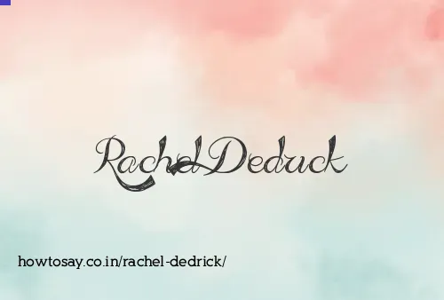 Rachel Dedrick
