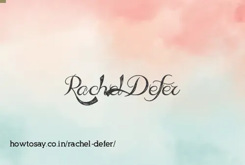 Rachel Defer