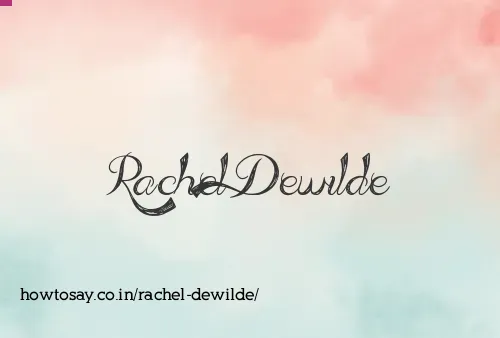 Rachel Dewilde