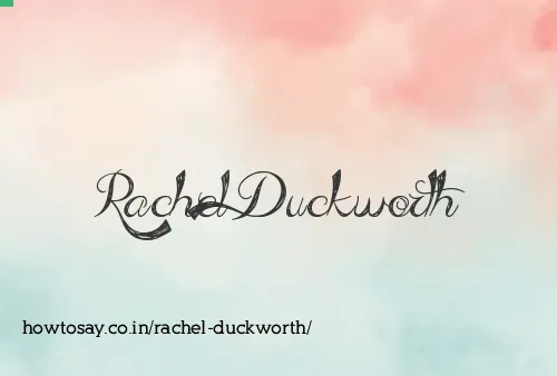 Rachel Duckworth