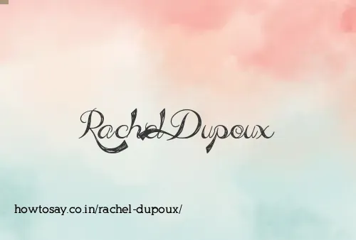 Rachel Dupoux