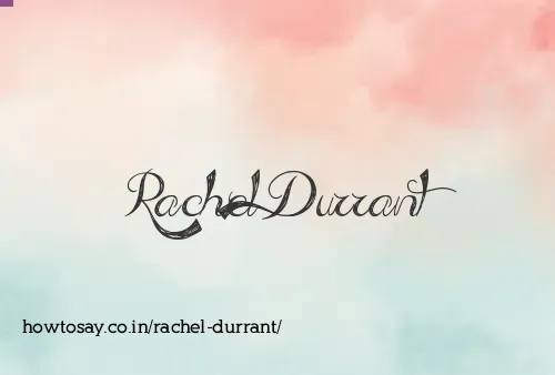 Rachel Durrant