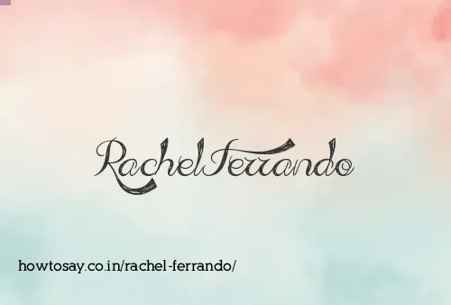 Rachel Ferrando