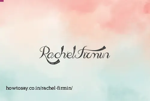 Rachel Firmin