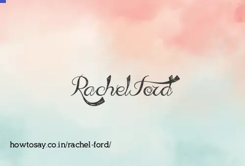 Rachel Ford