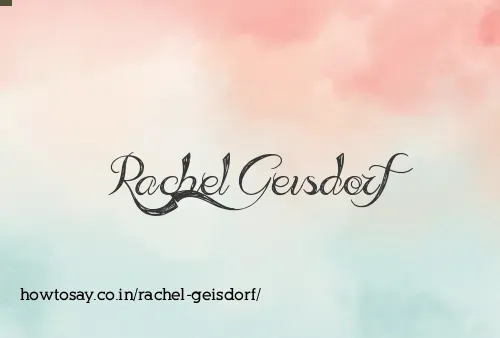Rachel Geisdorf