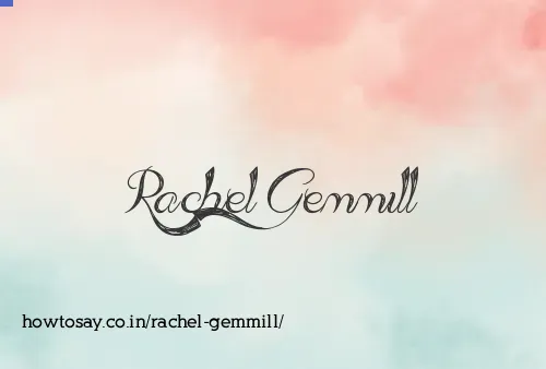 Rachel Gemmill