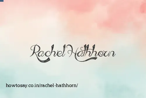 Rachel Hathhorn
