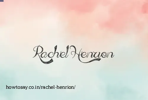 Rachel Henrion
