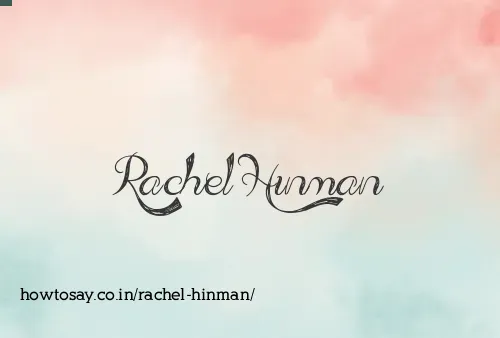 Rachel Hinman