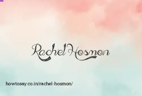 Rachel Hosmon