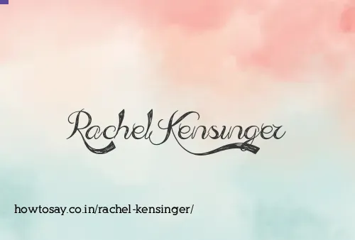 Rachel Kensinger