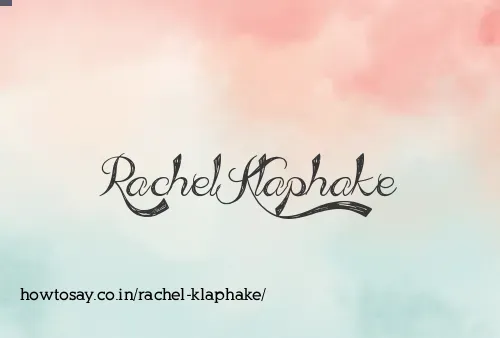 Rachel Klaphake