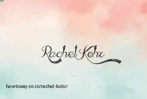 Rachel Kohr
