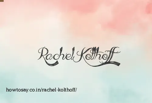 Rachel Kolthoff