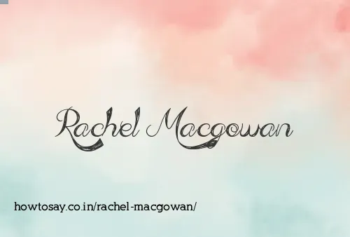 Rachel Macgowan