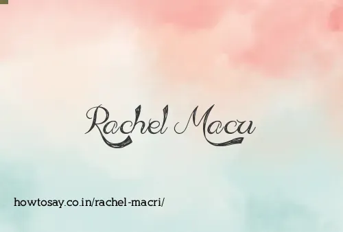 Rachel Macri