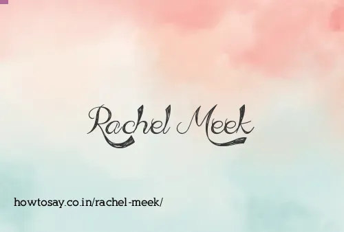 Rachel Meek