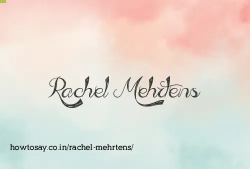 Rachel Mehrtens