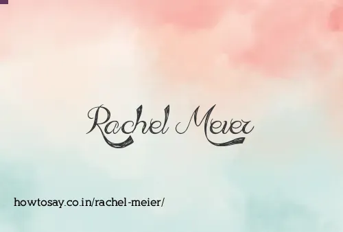Rachel Meier