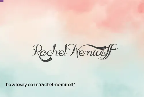 Rachel Nemiroff