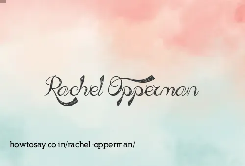 Rachel Opperman