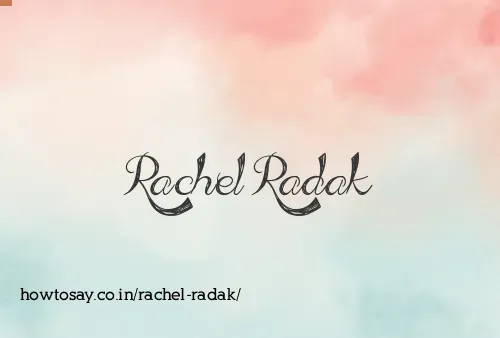 Rachel Radak