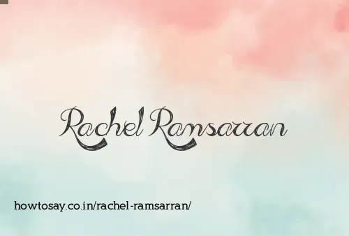 Rachel Ramsarran