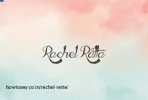 Rachel Ratta