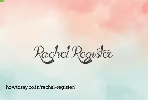 Rachel Register