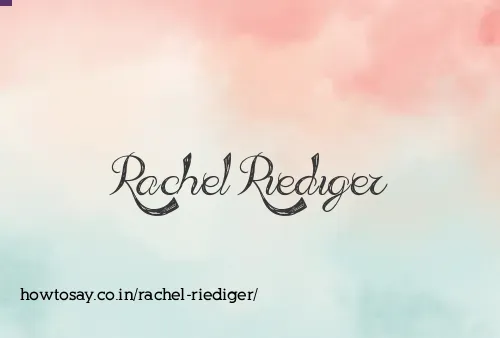 Rachel Riediger