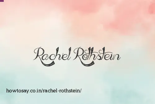 Rachel Rothstein