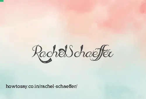 Rachel Schaeffer