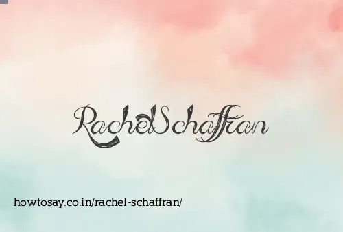 Rachel Schaffran