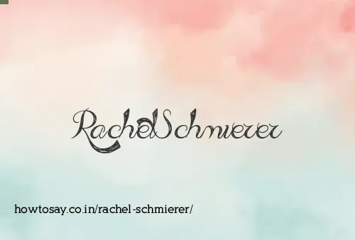Rachel Schmierer