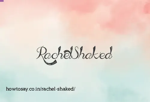 Rachel Shaked