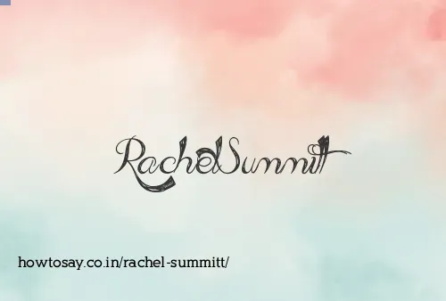 Rachel Summitt