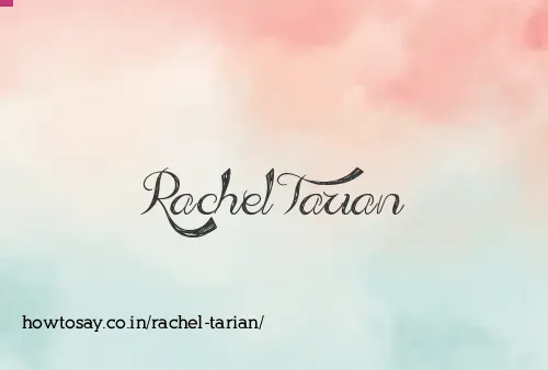 Rachel Tarian