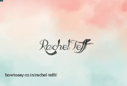 Rachel Tefft