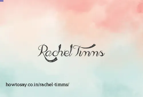 Rachel Timms