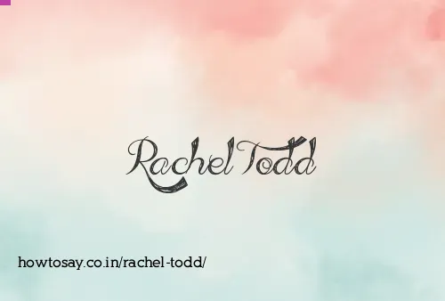 Rachel Todd