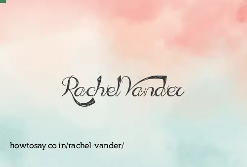 Rachel Vander