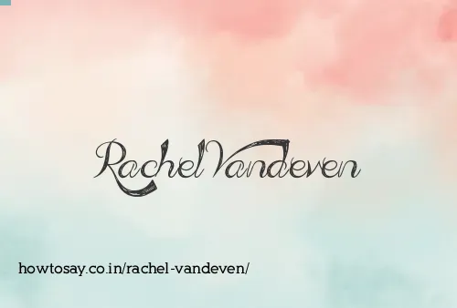 Rachel Vandeven