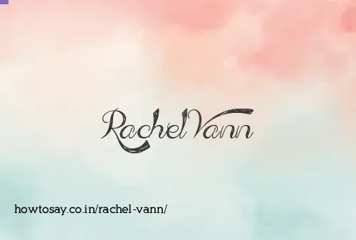 Rachel Vann