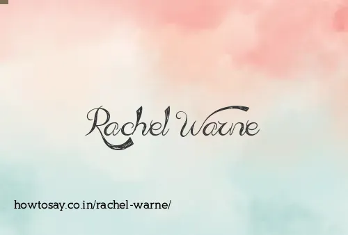 Rachel Warne