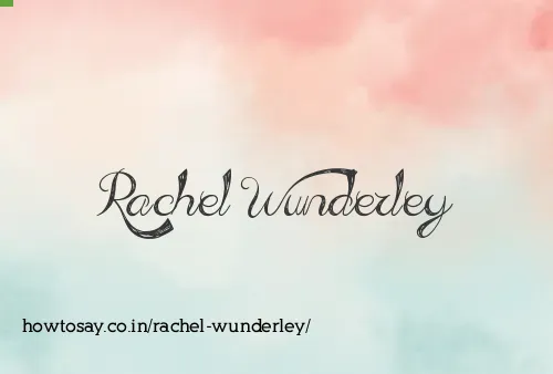 Rachel Wunderley