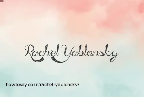Rachel Yablonsky
