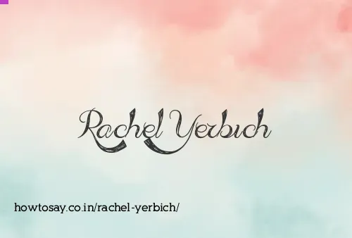 Rachel Yerbich