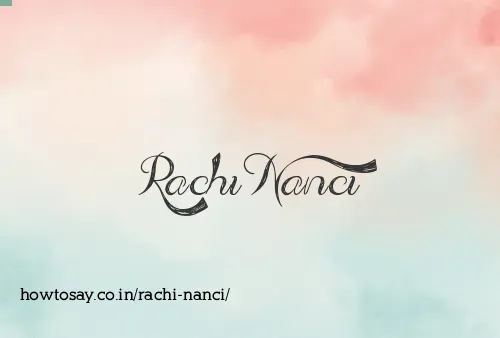 Rachi Nanci