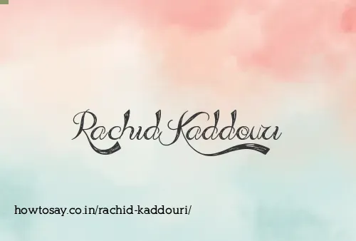 Rachid Kaddouri